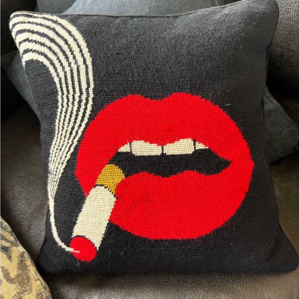 Jonathan Adler Needlepoint Throw Pillow